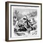 David Slaying the Philistine Giant Goliath, C1870-null-Framed Premium Giclee Print