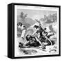 David Slaying the Philistine Giant Goliath, C1870-null-Framed Stretched Canvas