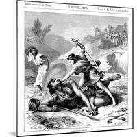 David Slaying the Philistine Giant Goliath, C1870-null-Mounted Giclee Print