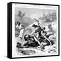 David Slaying the Philistine Giant Goliath, C1870-null-Framed Stretched Canvas