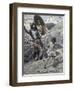 David Slings the Stone-James Tissot-Framed Giclee Print