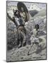David Slings the Stone-James Tissot-Mounted Giclee Print