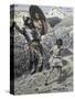 David Slings the Stone-James Tissot-Stretched Canvas