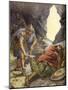 David spared Saul's life-Charles Edmund Brock-Mounted Giclee Print