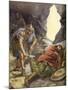 David spared Saul's life-Charles Edmund Brock-Mounted Giclee Print
