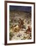 David spares the life of Saul - Bible-William Brassey Hole-Framed Giclee Print