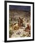 David spares the life of Saul - Bible-William Brassey Hole-Framed Giclee Print