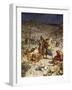 David spares the life of Saul - Bible-William Brassey Hole-Framed Giclee Print