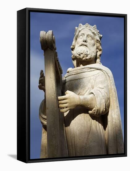 David Statue in Salon De Provence, Bouches Du Rhone, France, Europe-null-Framed Stretched Canvas