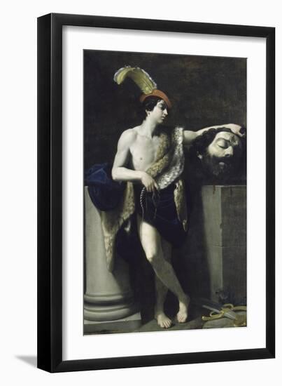 David tenant la tête de Goliath-Guido Reni-Framed Giclee Print