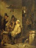 Vagabonds and Washerwomen in Cave-David Teniers II-Giclee Print