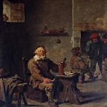 A Peasant with His Wife and Child-David Teniers II-Art Print