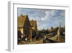 David Teniers / The Skittles Game, ca. 1645-David Teniers the Younger-Framed Giclee Print
