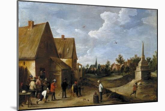 David Teniers / The Skittles Game, ca. 1645-David Teniers the Younger-Mounted Giclee Print