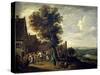 David Teniers / Village Feast, 1640-1650-David Teniers-Stretched Canvas