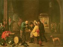 The Guard Room (Oil on Canvas)-David The Elder Teniers-Giclee Print