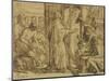 David the Psalmist - Adoration, 1854-Julius Schnorr von Carolsfeld-Mounted Giclee Print