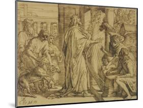 David the Psalmist - Adoration, 1854-Julius Schnorr von Carolsfeld-Mounted Giclee Print