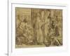 David the Psalmist - Adoration, 1854-Julius Schnorr von Carolsfeld-Framed Giclee Print