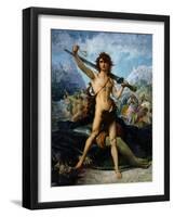 David Triumphant, 1874-Jules Elie Delaunay-Framed Giclee Print