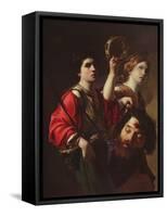 David Triumphant (Oil on Canvas)-Bartolomeo Manfredi-Framed Stretched Canvas