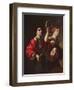 David Triumphant (Oil on Canvas)-Bartolomeo Manfredi-Framed Giclee Print