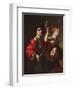 David Triumphant (Oil on Canvas)-Bartolomeo Manfredi-Framed Giclee Print