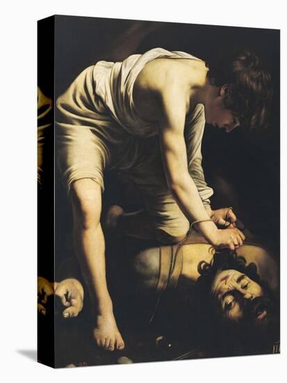 David Victorious over Goliath, circa 1600-Caravaggio-Stretched Canvas