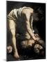 David Victorious over Goliath-Caravaggio-Mounted Art Print