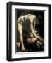 David Victorious over Goliath-Caravaggio-Framed Art Print