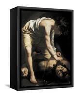 David Victorious over Goliath-Caravaggio-Framed Stretched Canvas