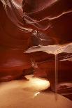 Navajo Nation, Shaft of Light and Eroded Sandstone in Antelope Canyon-David Wall-Photographic Print