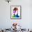 David Watercolor Portrait-Lora Feldman-Framed Art Print displayed on a wall