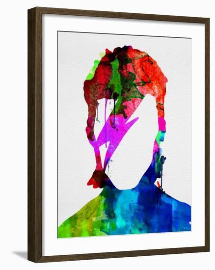 David Watercolor Portrait-Lora Feldman-Framed Art Print