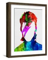 David Watercolor Portrait-Lora Feldman-Framed Art Print