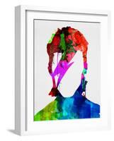 David Watercolor Portrait-Lora Feldman-Framed Art Print