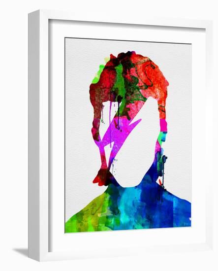 David Watercolor Portrait-Lora Feldman-Framed Art Print