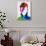 David Watercolor Portrait-Lora Feldman-Stretched Canvas displayed on a wall