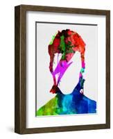 David Watercolor Portrait-Lora Feldman-Framed Art Print