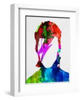 David Watercolor Portrait-Lora Feldman-Framed Art Print