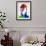 David Watercolor Portrait-Lora Feldman-Framed Art Print displayed on a wall