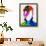 David Watercolor Portrait-Lora Feldman-Framed Art Print displayed on a wall