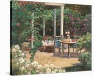 Posy Patio-David Weiss-Framed Art Print