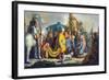 David with Goliath before Saul-Rembrandt van Rijn-Framed Art Print