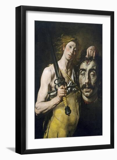 David with Goliath's Head, 1617-1624-Tanzio da Varallo-Framed Giclee Print