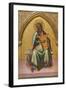 David with Lyre-Lorenzo Monaco-Framed Art Print