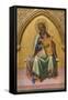 David with Lyre-Lorenzo Monaco-Framed Stretched Canvas