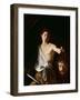 David with the Head of Goliath, 1606-Caravaggio-Framed Giclee Print