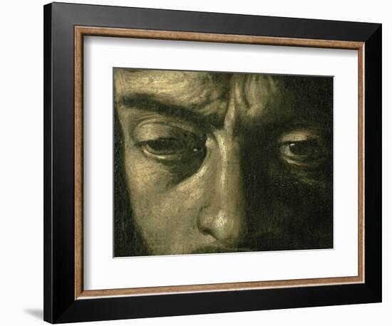 David with the Head of Goliath, 1606-Caravaggio-Framed Giclee Print