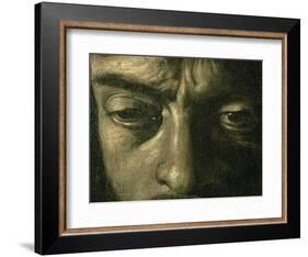 David with the Head of Goliath, 1606-Caravaggio-Framed Giclee Print